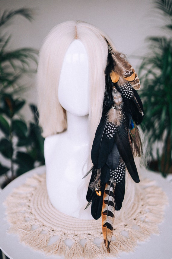 6 Accessoires Cheveux En Plumes – Style Boho, Rétro, Léger, Pour Coiffures Créatives Ou événements Spéciaux - 8