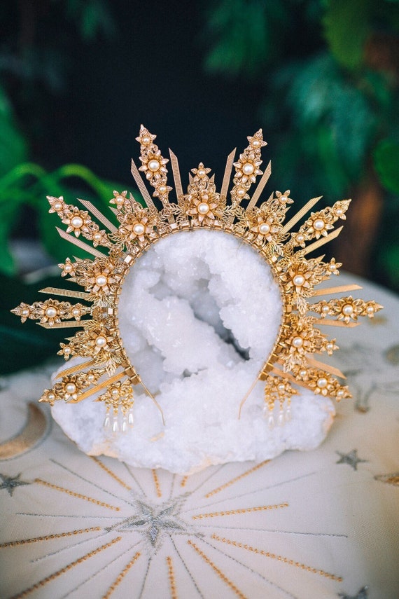 pearl halo headpiece
