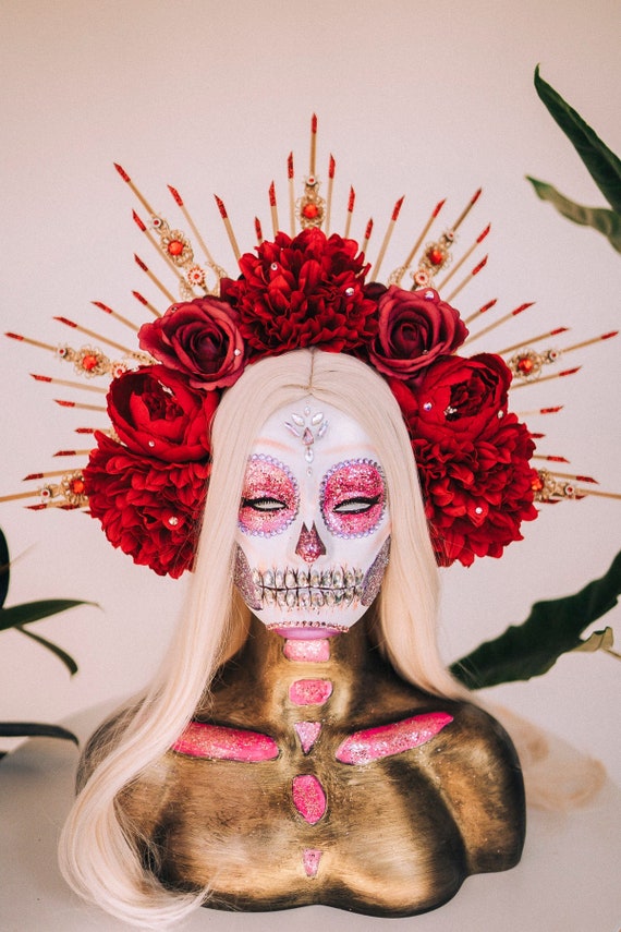 Day Of The Dead Wig Adult White Day Of The Dead Wig Adult White