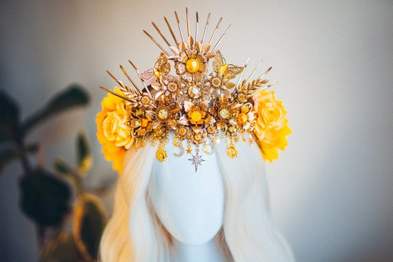 Sun Flower Crown, Flower Headband, Festival Headpiece, Festival Crown, Headband, Headpiece, Sun Crown, Tiara, Flower Crown, Halo Headalights - Etsy Sun Flower Crown, Flower Headband, Festival Headpiece, Festival Crown, Headband, Headpiece, Sun Crown, Tiara, Flower Crown, Halo Headalights - Etsy