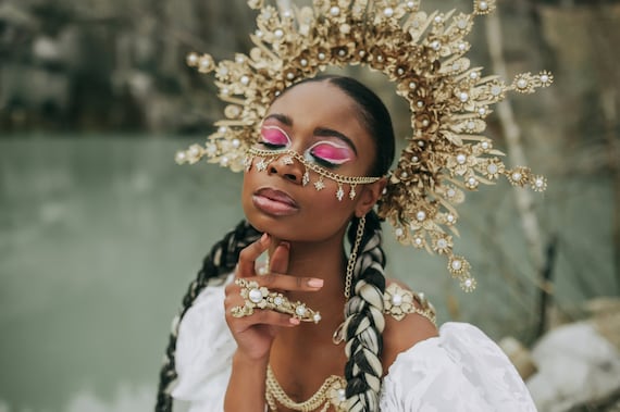 Flower Halo Crown Halo Headpiece Festival Crown Festival Headpiece Summer Outfit Wedding Crown Halo Crown Boho Wedding Halo Headband Etsy