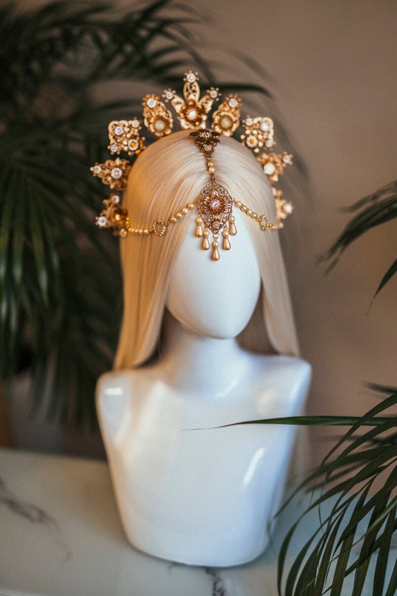 Sun Crown Moon Child Halo Halo Halo Crown Halo Headpiece - Etsy Singapore