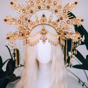 Fantasy Crown Headpiece - Griechischer Engelsflügel Kronen Stirnband