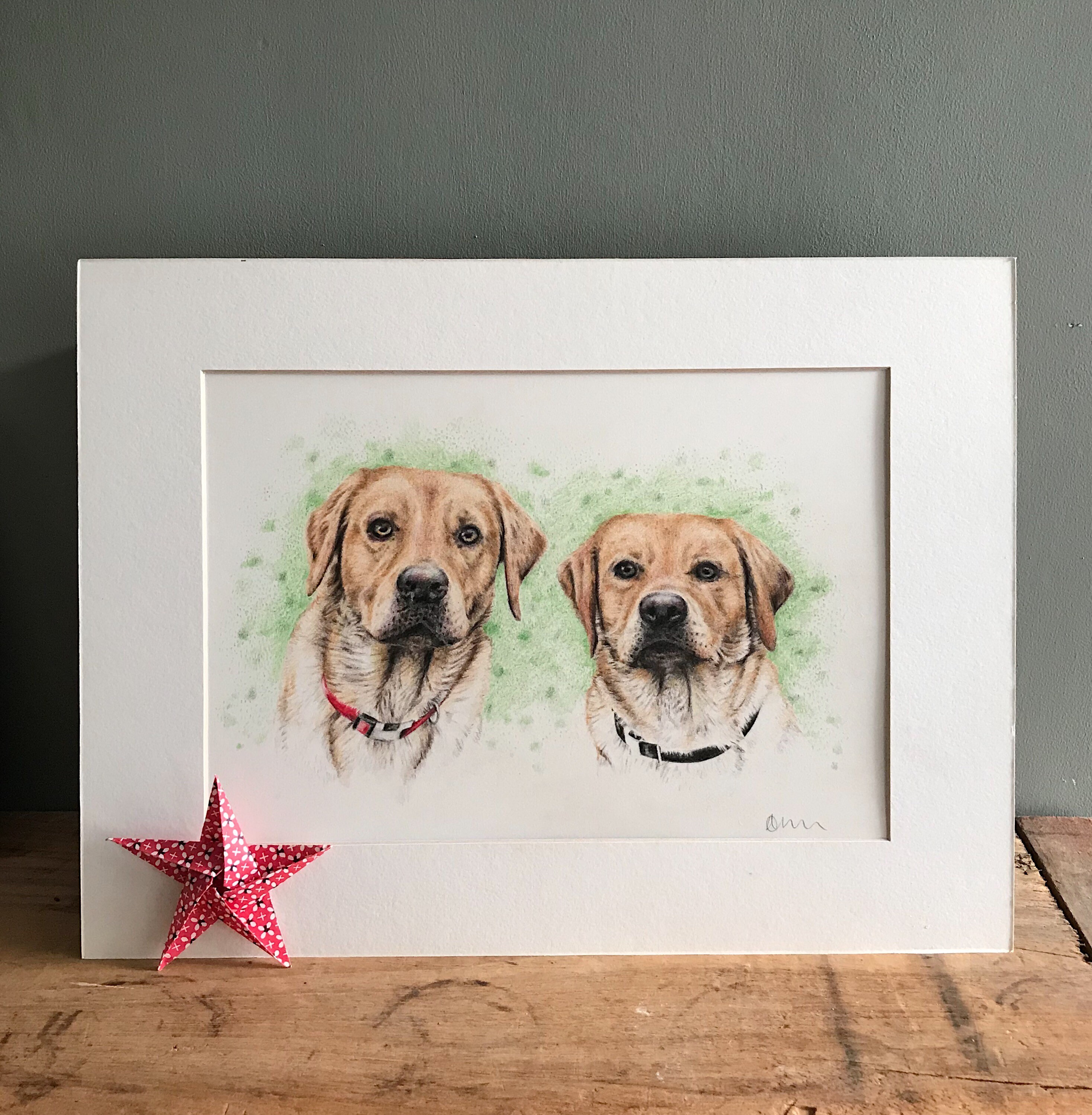 Pet portrait commission Etsy