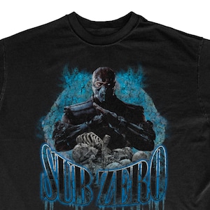 Mortal Kombat Sub Zero Vintage Style T-Shirt