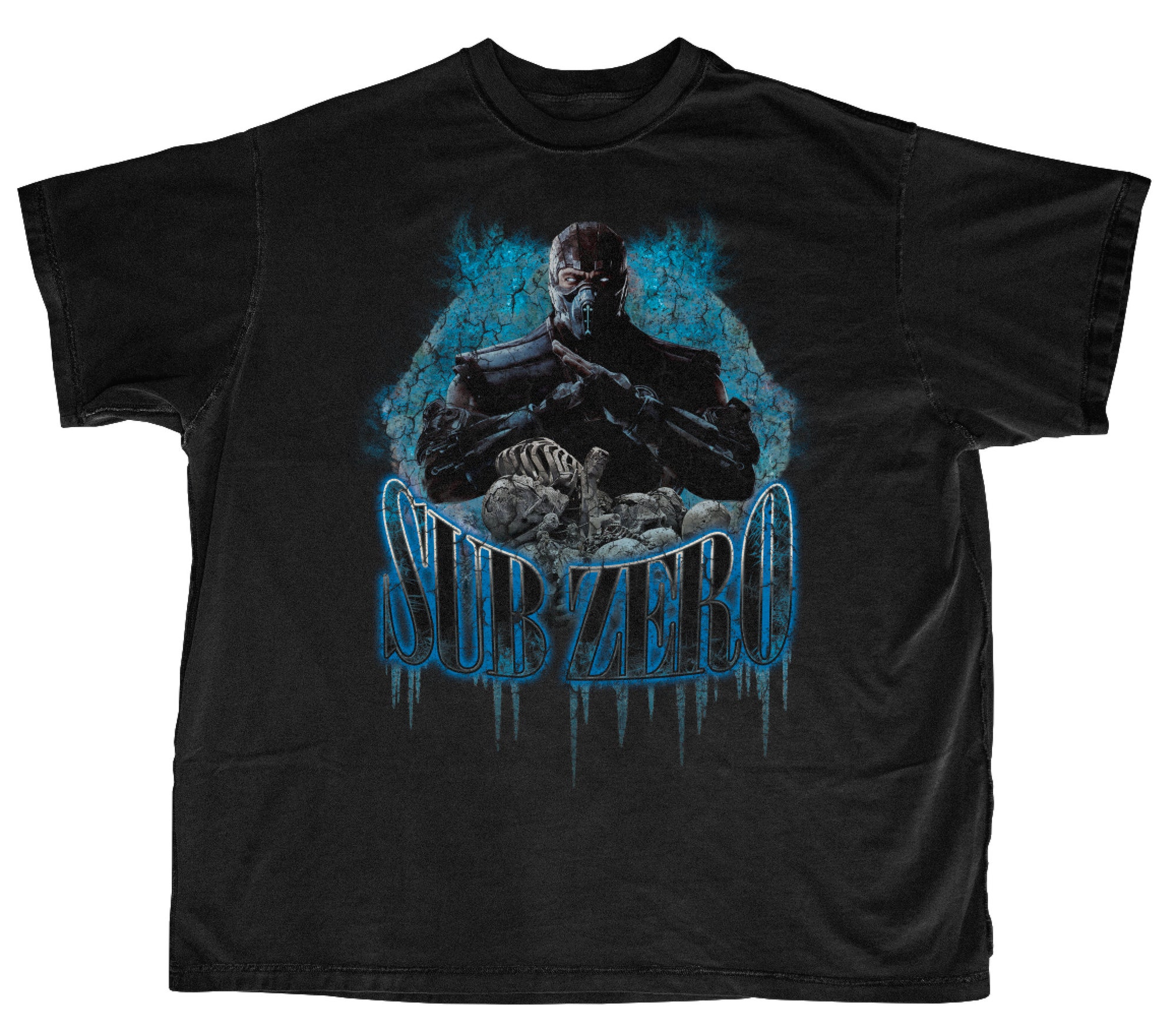 Mortal Kombat Sub Zero Vintage Style T-Shirt