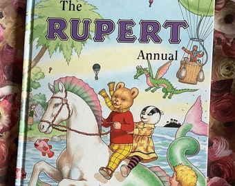 Vintage 2001  'Rupert' Daily Express Annual in hardback. Rupert The Bear Collectable Book - Fabulous Retro Birth Year Gift for a Rupert Fan.