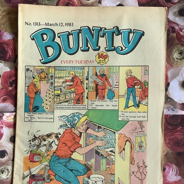 Rare Vintage From March 12, 1983 'Bunty' For Girls' Comic No 1313 -Collectable - Childhood Nostalgia  Fun, Unusual Birthday Gift - Bunty Fan