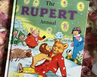Vintage 2002  'Rupert' Daily Express Annual in hardback. Rupert The Bear Collectable Book - Fabulous Birth Year Gift for a Rupert Fan.