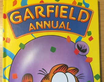 RARE Vintage 1991 Garfield Annual in Hardback Collectable Book Fab 1991 Birthday Gift for a Garfield Fan -Comic Strip/Short Stories/Pictures