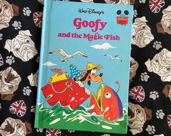 Vintage 1979 'goofy and the Magic Fish' Walt Disney's Wonderful