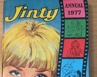 RARE Vintage 1977 'Jinty' Annual - Collectable Annual - Girl's Comic Strip Stories etc  - 1977 Nostalgic Birthday Gift - Rare Retro Gift -