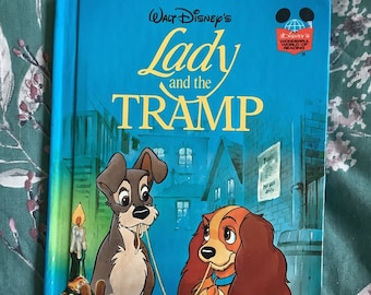 Vintage/Retro 1994 First Edition Walt Disney&#39;s Wonderful World Of Reading Lady and the Tramp Hardback Book - Collectable - Walt Disney Fan