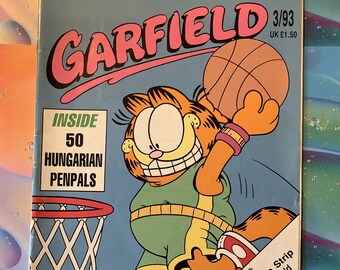 EXTREMELY Rare Vintage March 1993 'Garfield' Comic - Garfield Cartoons - Orson's Farm - Includes Pull-out Poster - Fun 30th Birthday Gift