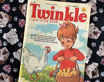 Rare Vintage March 6th 1976 'Twinkle and Little Star' Comic - Comic Strip & Short Stories Fun, Nostalgic and Retro Gift for a Twinkle Fan