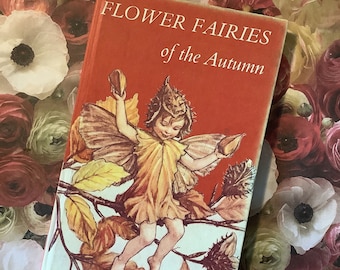 RARE pre ISBN ‘Flower Fairies Of The Autumn' by Cicely Mary Barker - Stunning Hardback Book with 24 Colour Plates - Vintage Birthday Gift