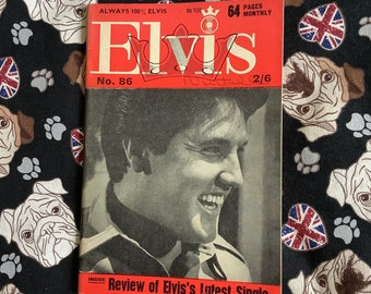 Rare Vintage March 1967 Elvis Monthly Magazine - Eighth Year - Issue No 86 - 64 Pages of Elvis Photographs & Articles -Fun, Elvis Lover Gift