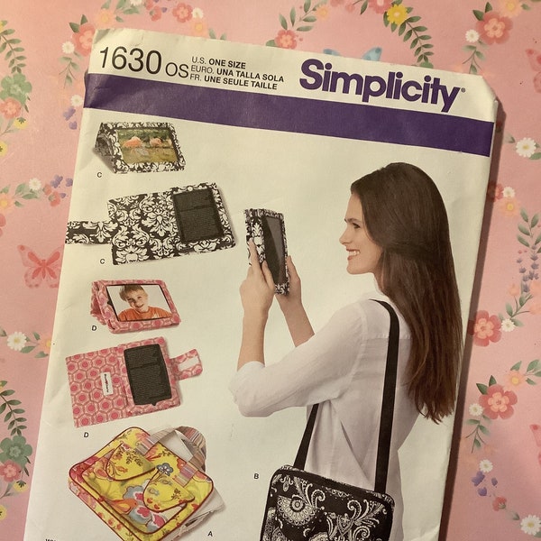 Uncut 2013 Simplicity Sewing Pattern No 1630 - Cover for E-Book Readers and Carry Case with Handle For Tablet - StudioCherie -Handmade Gifts