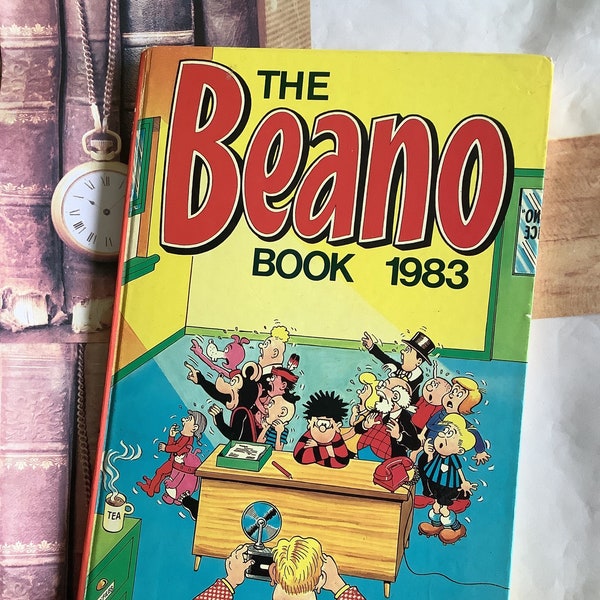 Vintage/Retro 'The Beano Book 1983' Annual in Hardback - Fabulous Fun Birthday Gift - Beano Lover Gift - Childhood Nostalgia  - Collectable