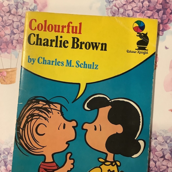 RARE vintage 1976 Snoopy Book « Colourful Charlie Brown » par Charles M. Schulz - Broché - Objet de collection - Snoopy Lover Book - Cadeau livre rétro