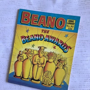 Rare Vintage From 1985 &#39;Beano - The Beano Awards&#39; Mini Comic No 82 - Comic Strip Story - Retro/Nostalgic 40th Birthday Gift - Beano Fan Gift