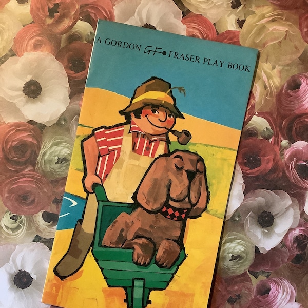 RARE Vintage Circa 1960s A Gordon Fraser Play Book -Birthday Book Card 'Birthday' on the Farm' Designed by Logan Holtby - Farming Lover Card