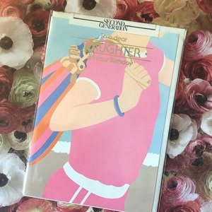 RARE Circa 1980 Vintage/Retro ‘Para uma querida filha no seu aniversário’ Design ‘Sporty Lady’ – Cartão de filha amorosa retrô/esportivo – Cartão de qualidade