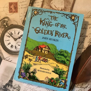 RARE Vintage 1974 &#39;The King Of The Golden River&#39; Paperback Book by John Ruskin with FABULOUS Illustrations by Richard Doyle - Fairy Tale