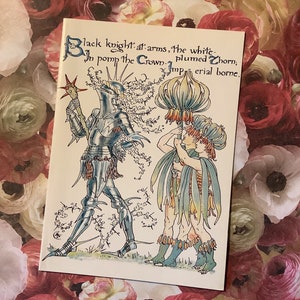 UITERST ZELDZAME Vintage Circa jaren 1970 Walter Crane 'Flora's Feast' Design Card - Card To Frame - Prachtig Design - Poëzie Lover Card - Art Fan
