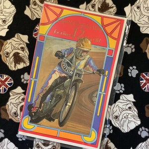 Cartão RARE Vintage/Retro por volta dos anos 1980 'Um desejo especial de aniversário para um belo garoto de 12 anos' com um piloto de motocross - cartão divertido e amante de motocross