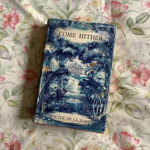 Grand livre cartonné « Come Hither » très RARE vintage 1967 de Walter de la Mare - Une anthologie de poésie pour les enfants de tous les âges - Livre cadeau