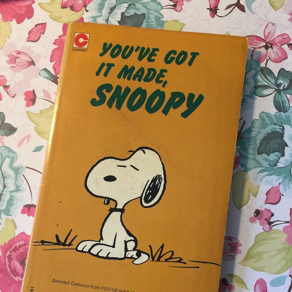 RARE vintage 1980 Snoopy Broché Livre 'Vous l'avez fait Snoopy !' par Charles M. Schulz - No 40 dans la série Coronet - Snoopy Fan Gift
