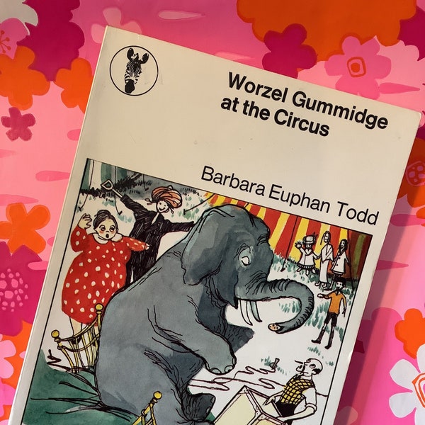 VERY RARE Vintage 1970 Barbara Euphan Todd 'Worzel Gummidge at the Circus' Paperback B&W Illustrations by Jill Crockford Childhood Nostalgia