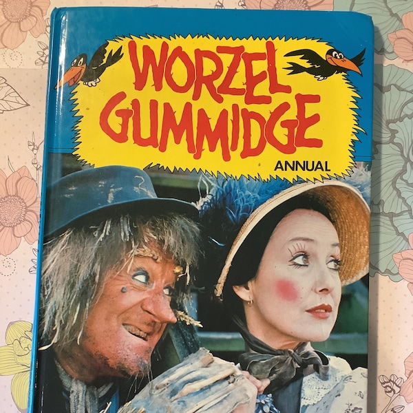 RARE Vintage/Retro 1980 'Worzel Gummidge Annual in Hardback - Childhood Nostalgia  - Short Stories/Comic Strip Stories/Photographs/Articles