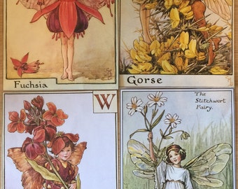 Die Cuts Scrapbooking BB31C:Vintage images of Flower Fairies