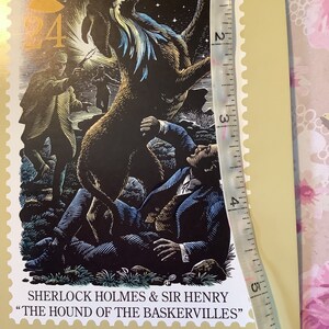 Vintage 1993 Royal Mail 'Sherlock Holmes' Postcards Perfect For Scrapbooking Junk Journals Approx 4 By 6 Sold Individually Collectable image 7