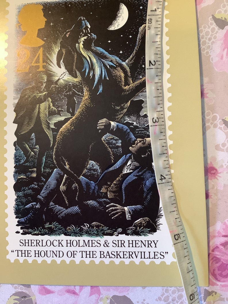 Vintage 1993 Royal Mail 'Sherlock Holmes' Postcards Perfect For Scrapbooking Junk Journals Approx 4 By 6 Sold Individually Collectable image 7