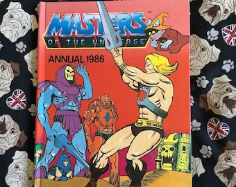 RARE Vintage 1986 'Masters Of The Universe' Annual Hardback -Collectable Book - Nostalgic TV - Comic Strip Stories -Short Stories - DAMAGED
