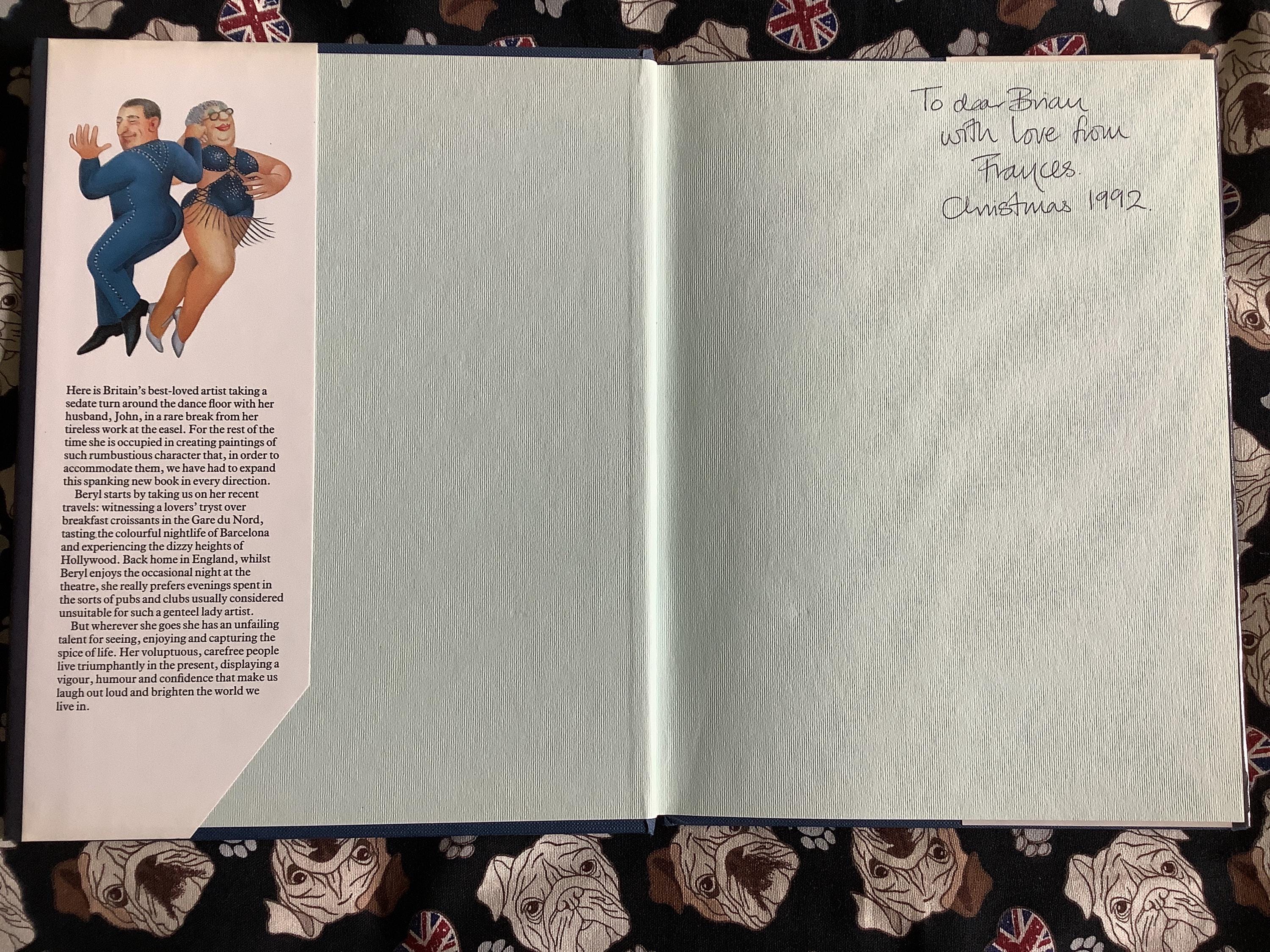 Vintage 1991 FIRST EDITION 'bouncers' by Beryl Cook in Hardback