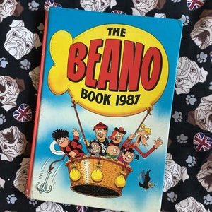 Vintage/Retro &#39;The Beano Book 1987&#39; Hardback Book - Collectable Book - Fabulous Birthday Gift - Comic Book Lover Gift - Childhood Nostalgia