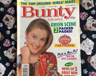 Cómic vintage raro del 30 de abril de 1994 'Bunty For Girls' - Tira cómica e historias fotográficas de moda - Póster de Gabrielle - Regalo nostálgico del año de nacimiento 1994