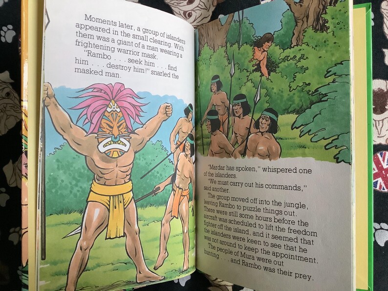 RARE 1987 Vintage 'rambo - the Mask of Mardar' Hardback Little Owl ...