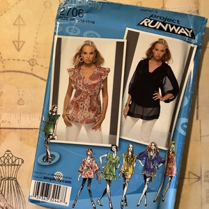 Simplicity 2706 Sewing Pattern Mini Dress or Tunic With Yoke