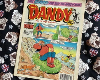 Rare Vintage From 7th December 1996 'The Dandy' Comic -Comic Strip Stories -Collectable -Nostalgic Birthday Gift - Retro Gift- Desperate Dan