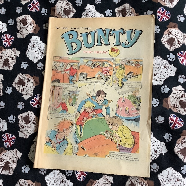 Rare Vintage From March 17, 1984 'Bunty' For Girls' Comic No 1366 - Collectable - Childhood Nostalgia - Fun & Unusual 40th Birthday Gift