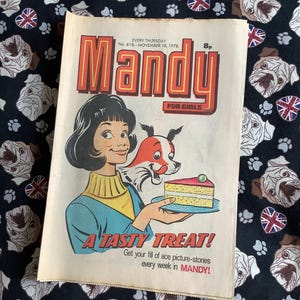 Rare Vintage November 18 1978 Issue No 618 &#39;Mandy&#39; Comic - Comic Strip Stories Childhood Nostalgia -Retro 1978 Gift For Her -SEPARATED Pages