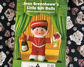 Vintage 1989 Jean Greenhowe Little Gift Dolls Knitting Booklet - Knitting Patterns - 18 Delightful Hand Knitted Characters - SEPARATED PAGES