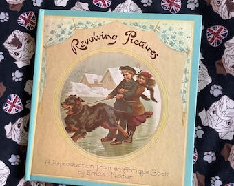 RARE Wunderschönes Vintage 1979 'Revolving Photos' Hardcover Buch Eine Reproduktion aus einem antiken Buch (1892) von Ernest Nister - SCHÖNES Geschenk