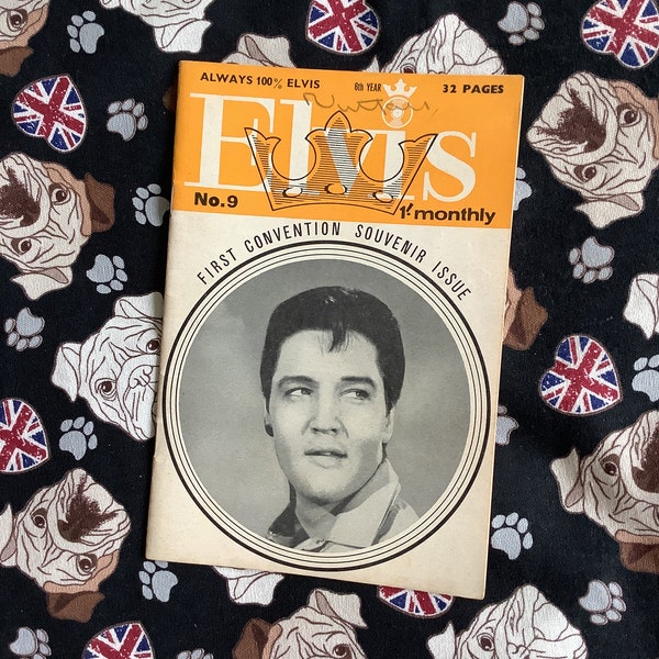 Raro vintage settembre 1965 Elvis Monthly Magazine - Sesta serie - Numero 9 -32 pagine di fotografie e articoli di Elvis - Divertente, regalo per gli amanti di Elvis