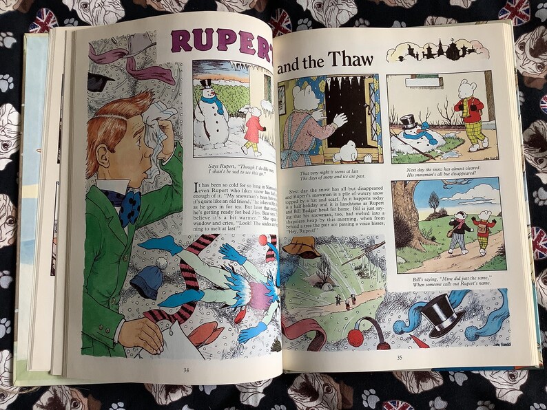 1989 Vintage Children's Book 'rupert' Daily Express Annual in Hardback ...